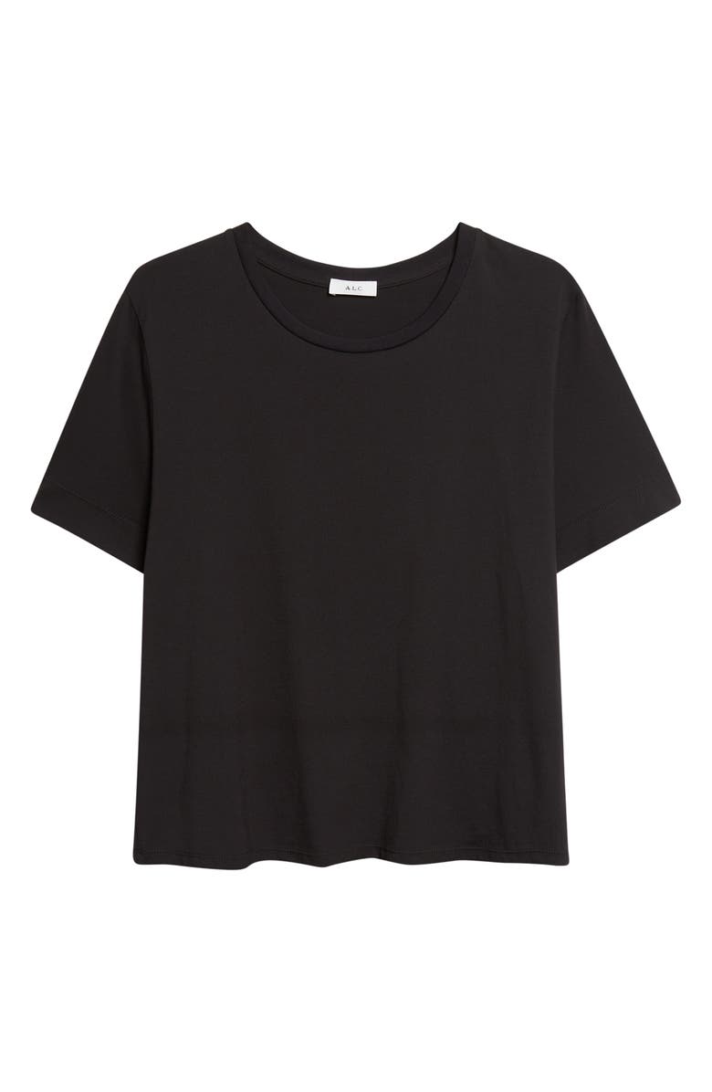 A.L.C. Kari Cotton T-Shirt, Alternate, color, Black