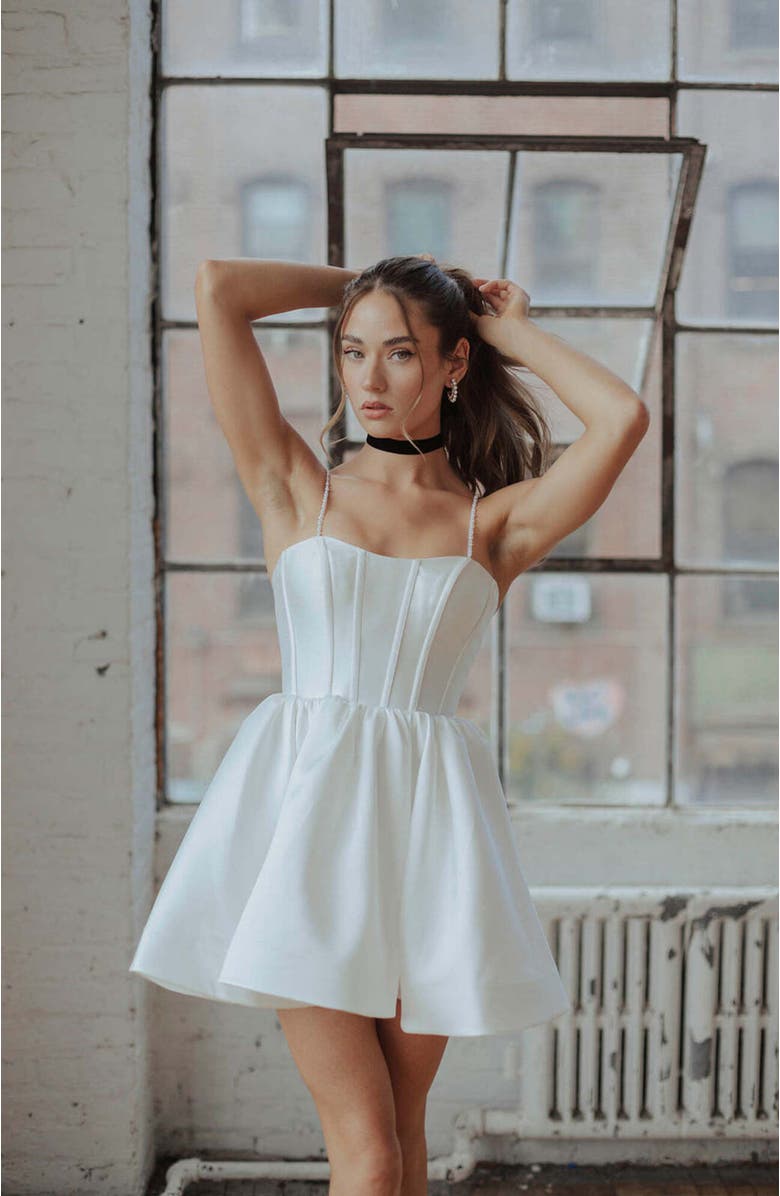 Untamed Petals Aleka Mini Dress, Alternate, color, Ivory