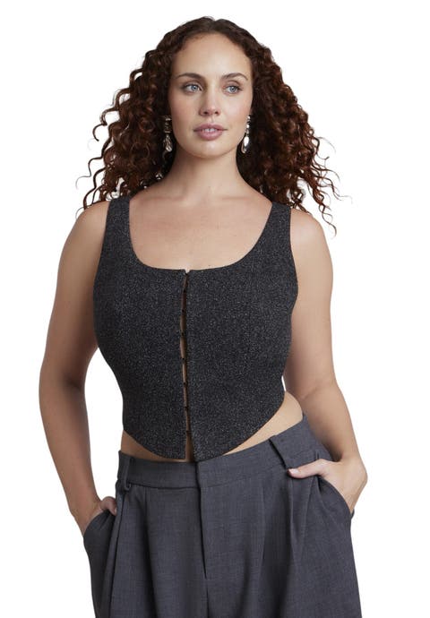 Scoop Neck Corset Vest (plus)