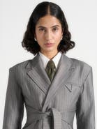 Manière De Voir Ash Leather Tie
