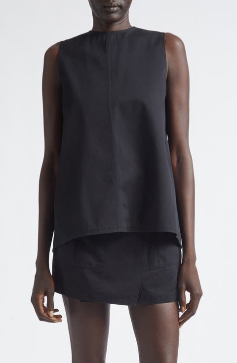 Nerina Sleeveless Cotton Drill Top