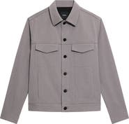 Theory River Cotton Blend Twill Trucker Jacket