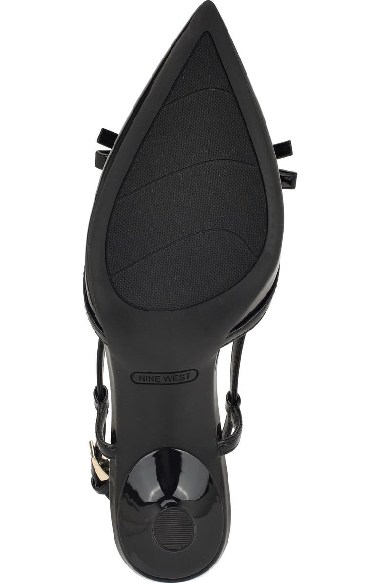 Nine West Reissa Slingback Pointed Toe Pump, Alternate, color, Black