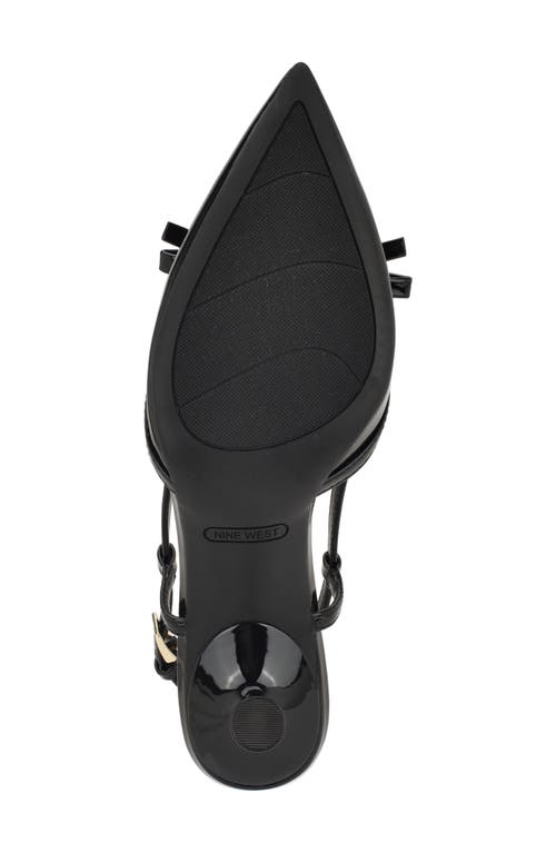 Nine West Reissa Slingback Pointed Toe Pump In Black