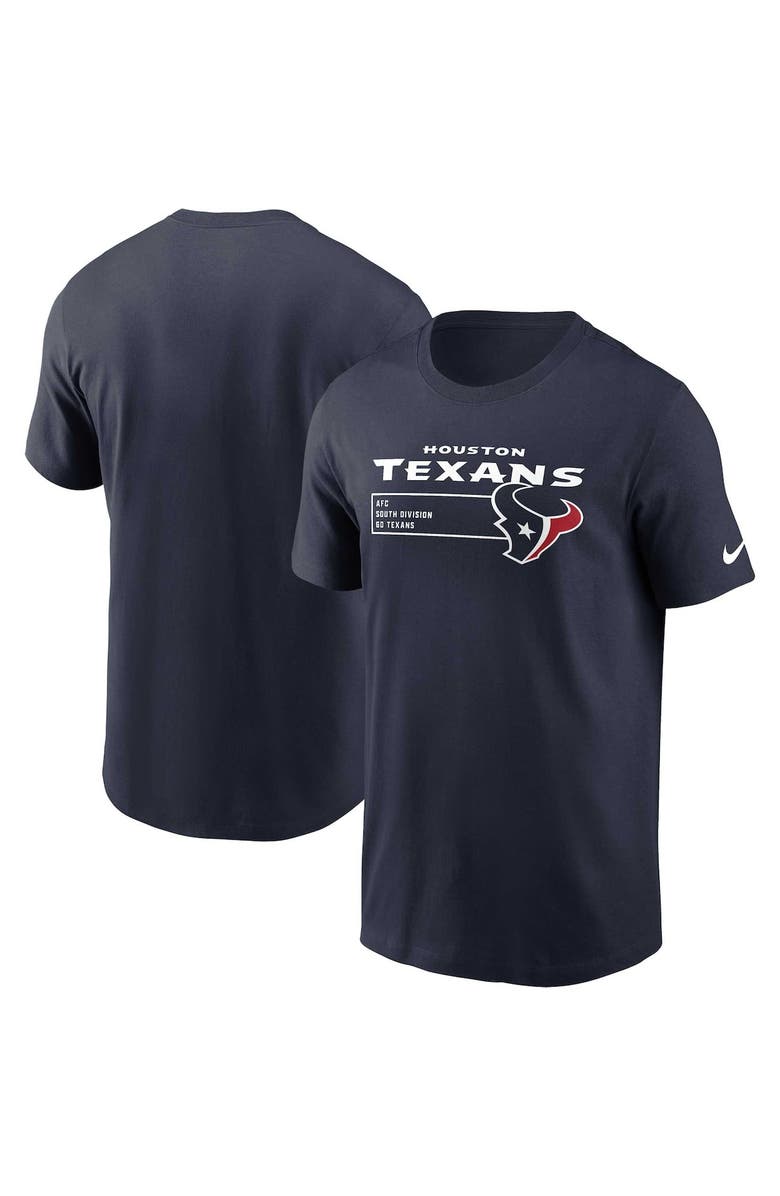 Nike Men's Nike Navy Houston Texans Division Essential T-Shirt, Main, color, Navy