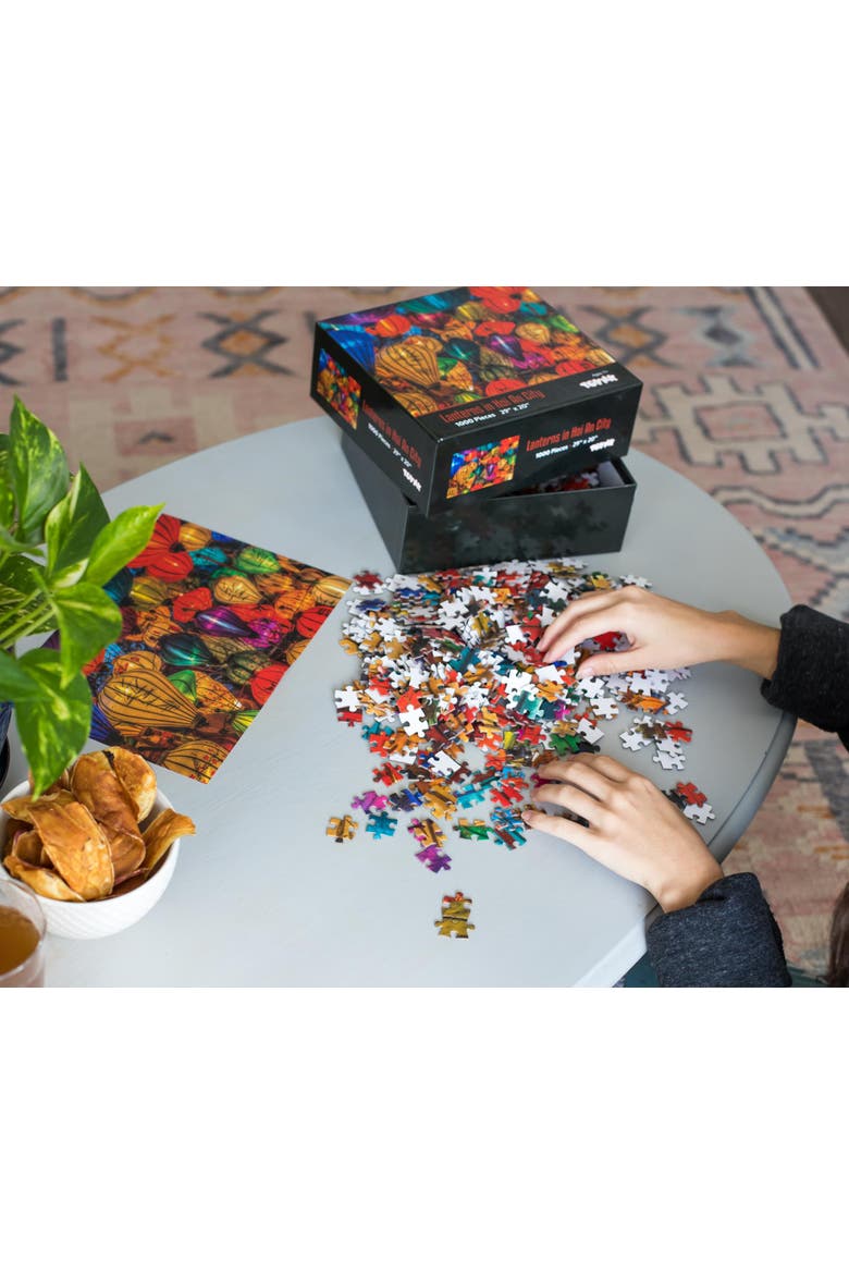 Lanterns In Hoi An City Floating Lights 1000 Piece Jigsaw Puzzle, Alternate, color, Multi-Color
