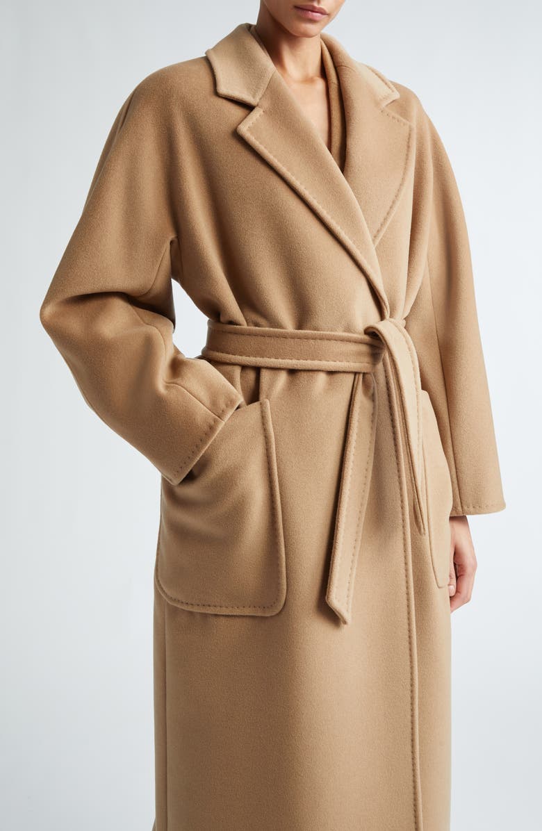 Max Mara Locri Wool & Cashmere Belted Coat, Alternate, color, 