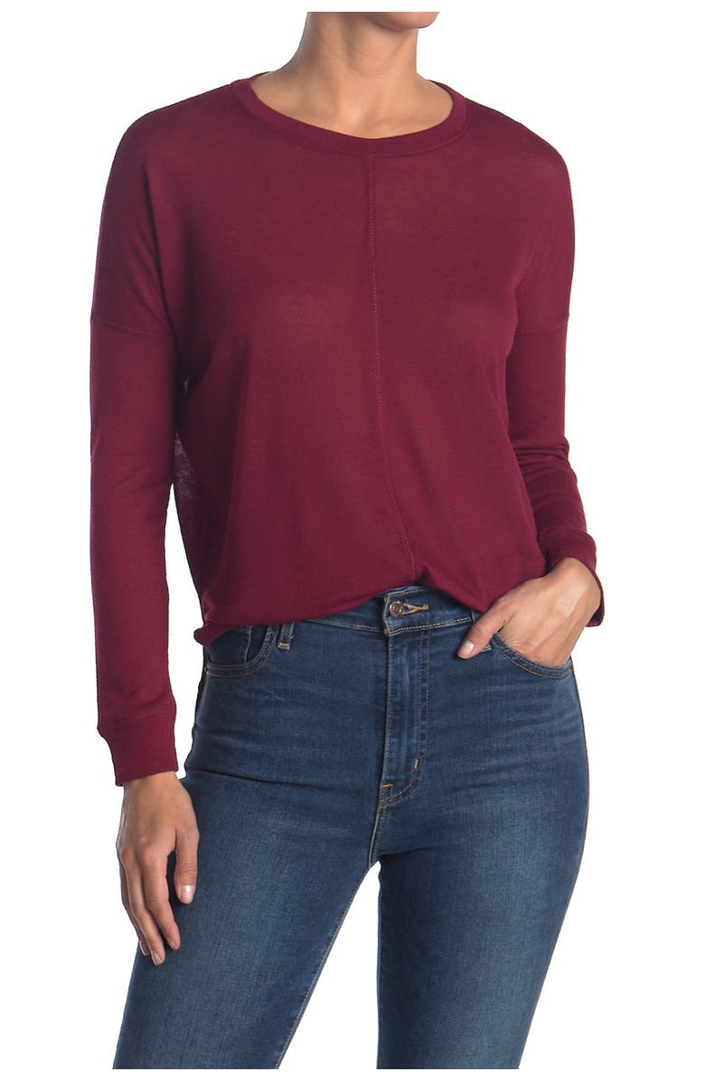 David Lerner Hi-Lo Knit Pullover, Alternate, color, 