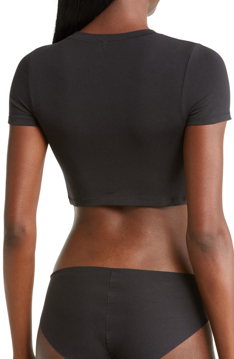 SKIMS Cotton Jersey Super Crop T-Shirt, Alternate, color,