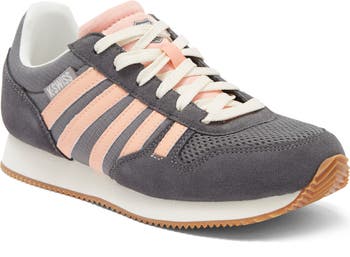 K-Swiss Women's Granada Sneaker – Leather & Textile Retro Jogger – Ortholite Sock Liner, EVA Sole – Casual Everyday Wear