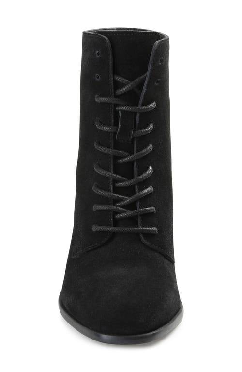 Journee Collection Journee Signature Edda Lace-up Bootie In Black