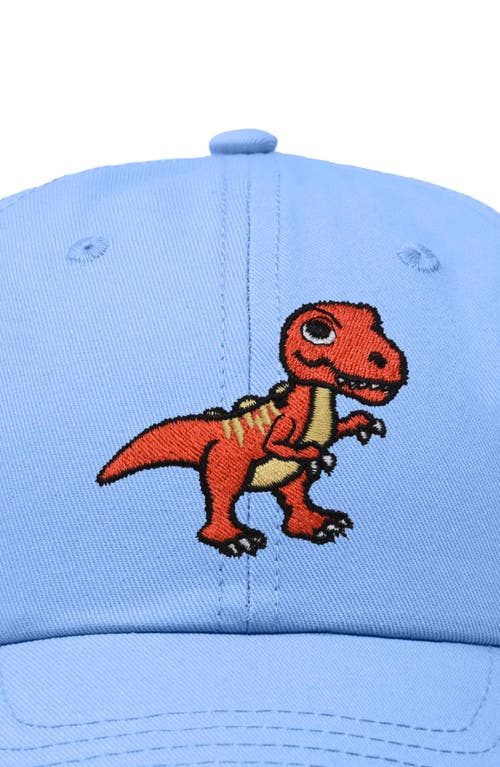 Dalix T-rex Embroidered Casual Cap In Light Blue