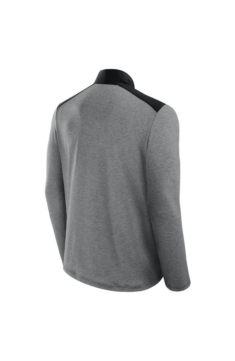FANATICS Unisex Fanatics Black/Heather Gray Kansas City Chiefs Front Office Tonal Full-Zip Jacket, Alternate, color, Black