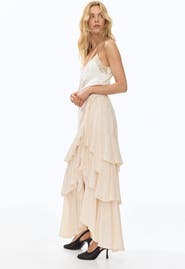 H&M Tiered Wrap Skirt