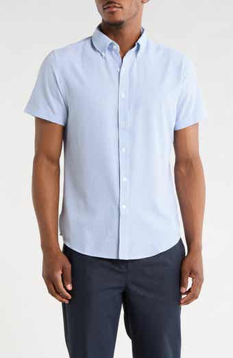 Dot Print Button-Down Shirt