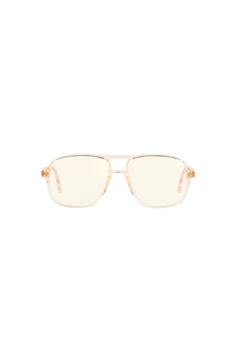 56mm Square optical glasses, Alternate, color, Brown