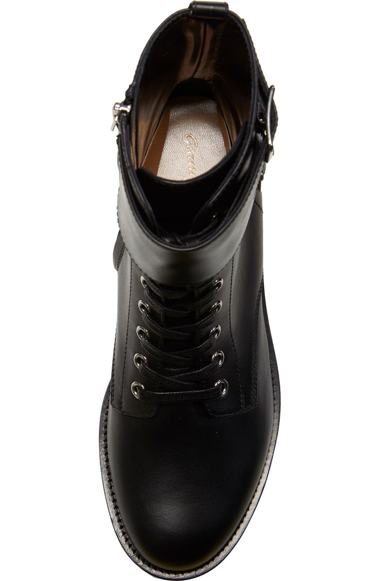 Gianvito Rossi Ankle Cuff Combat Boot, Alternate, color,