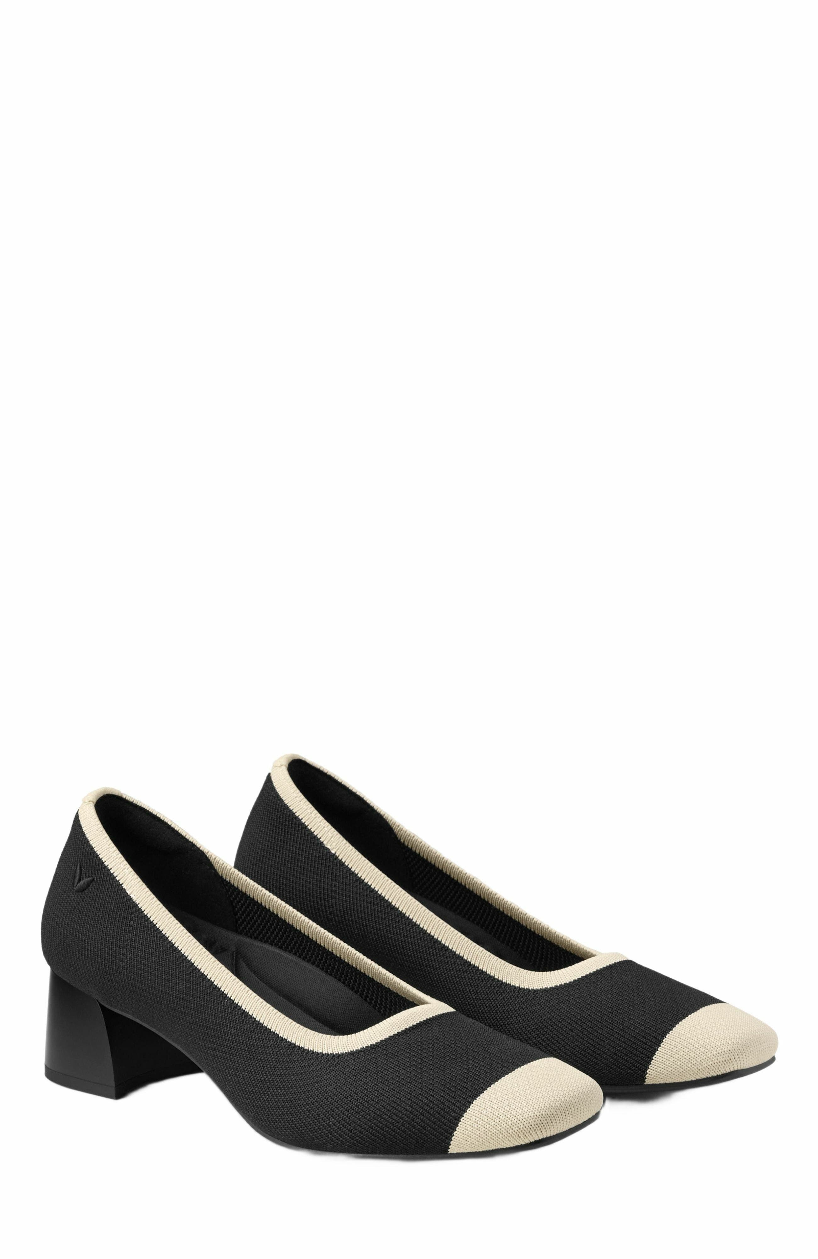 VIVAIA Square-Toe Chunky Heels, Alternate, color, 