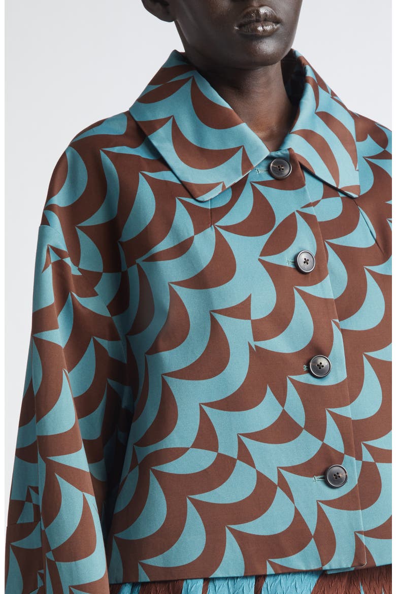 Moon Print Bell Sleeve Jacket, Alternate, color, RAF