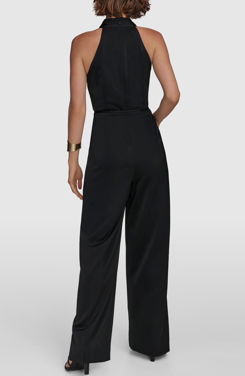 Donna Karan New York Pleated Sleeveless Jumpsuit, Alternate, color,
