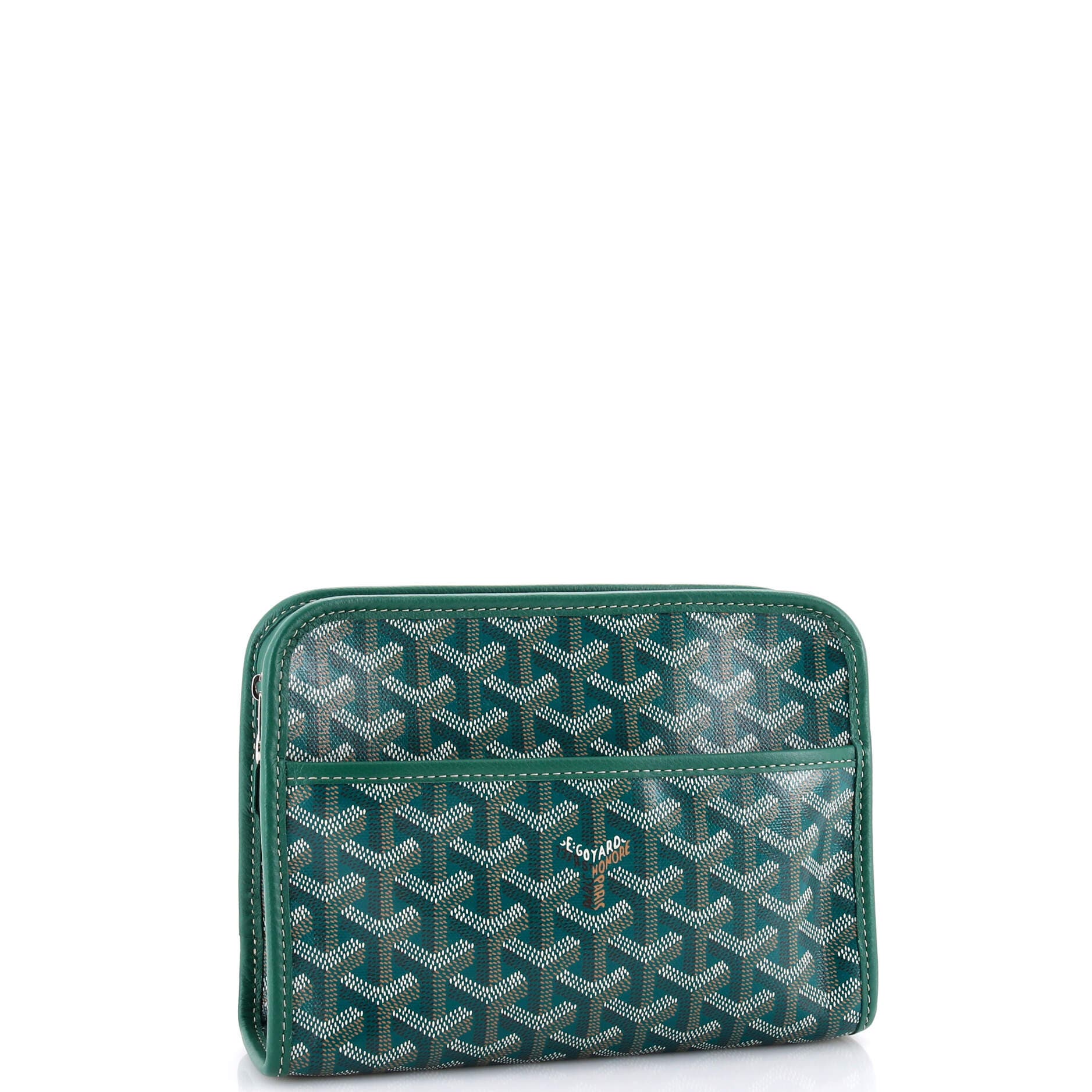 Jouvence Toiletry Pouch Coated Canvas PM, Alternate, color, Green