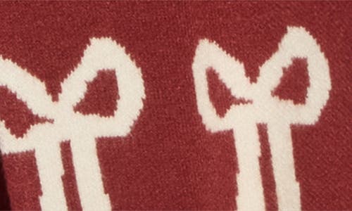 Vigoss Bows Cardigan In Burgundy