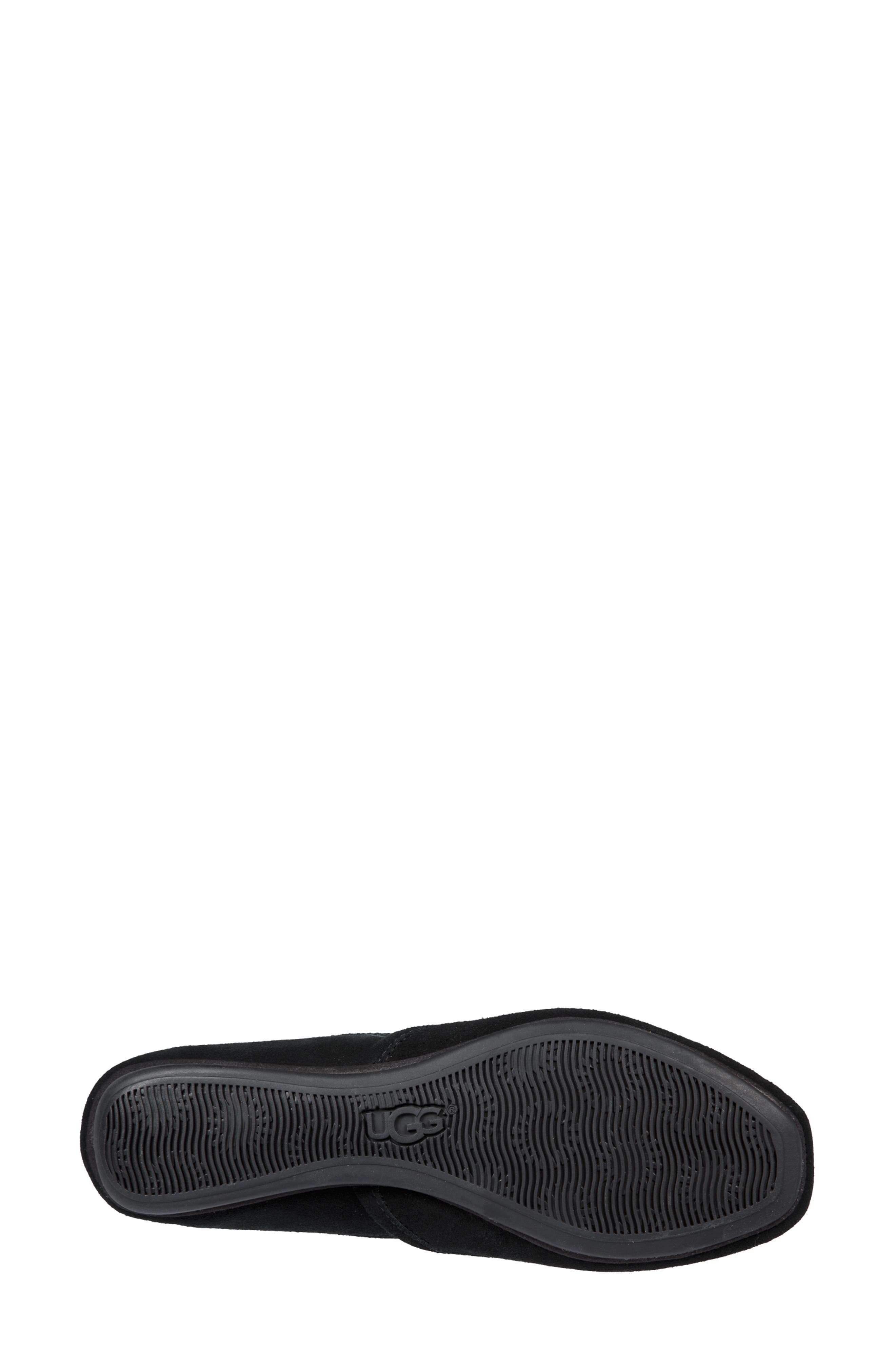 Lena Flat, Alternate, color, BLACK SUEDE