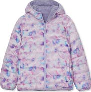 Lands' End Girls Featherfree Reversible Hooded Jacket