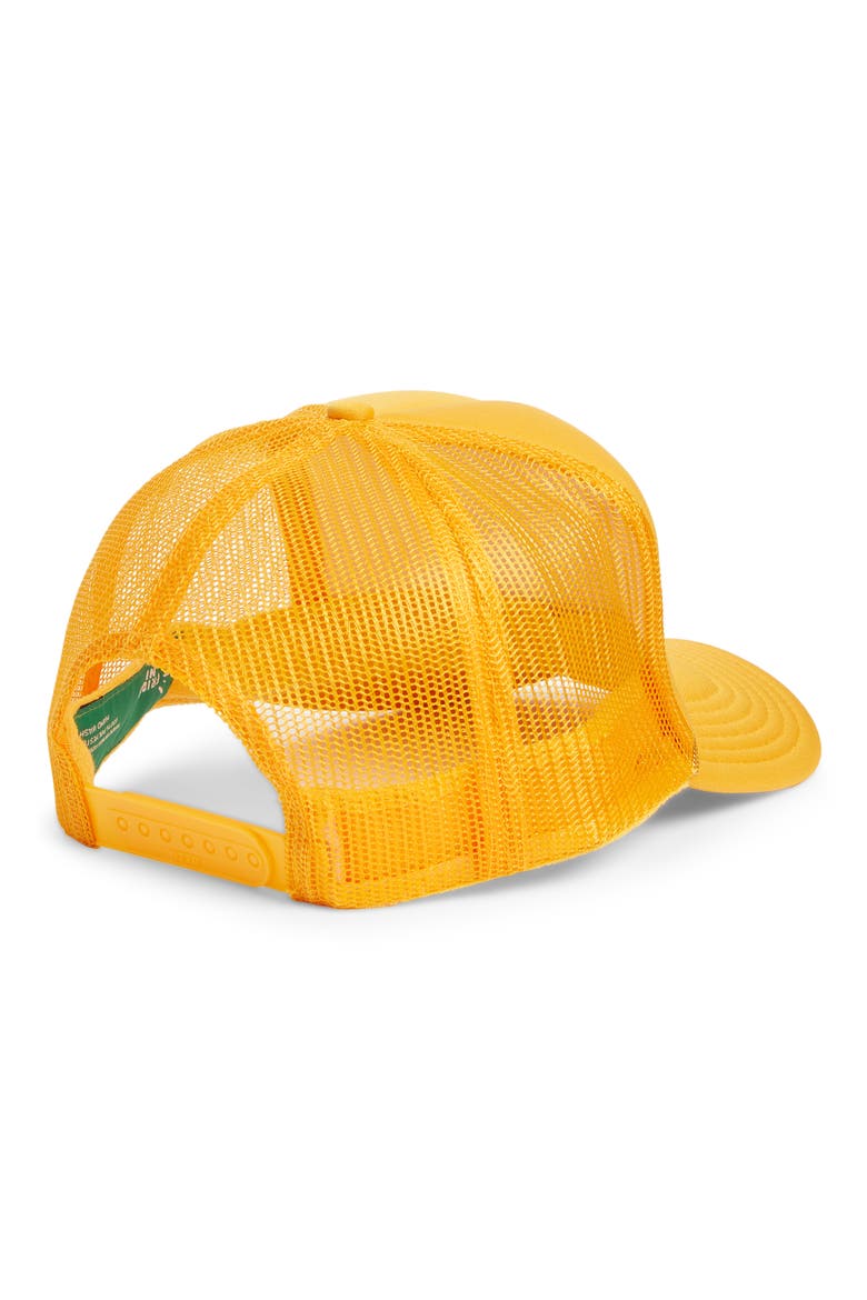 Under the Sun Patch Trucker Hat, Alternate, color, YELLOW