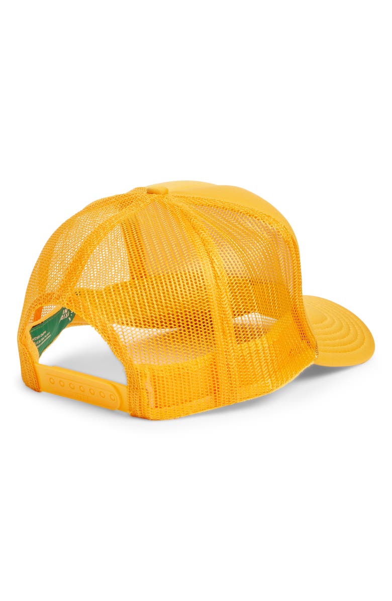 Friday Feelin’ Under the Sun Patch Trucker Hat, Alternate, color, Yellow