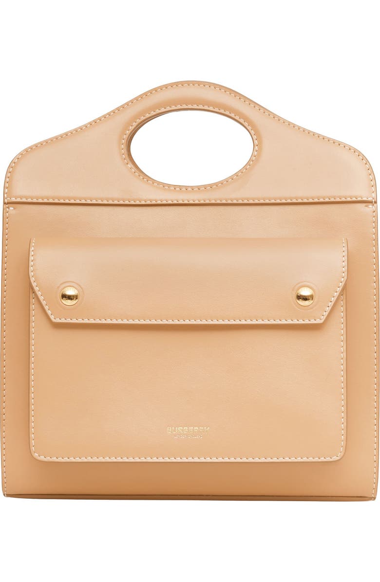 Burberry Mini Leather Pocket Bag, Main, color,