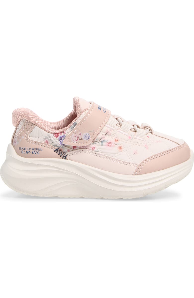 SKECHERS Kids' Comfy Sprints - Cozy Fit<sup>®</sup> Lil Flower Slip-On Sneaker, Alternate, color, Ros