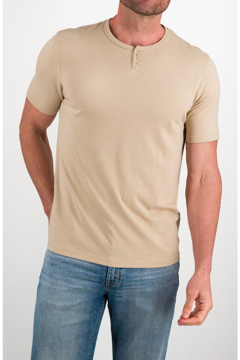 Short Sleeve Henley, Alternate, color, RYE