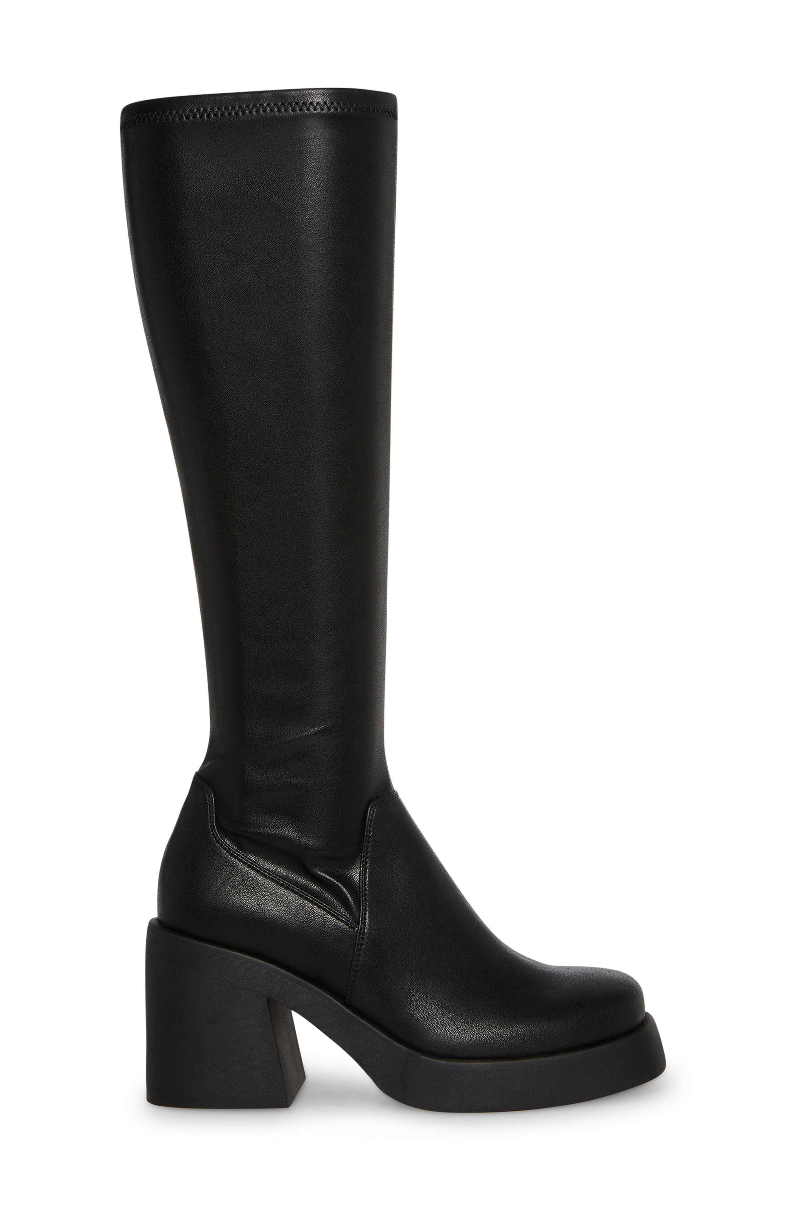 Baily Knee High Platform Boot, Alternate, color, BLACK