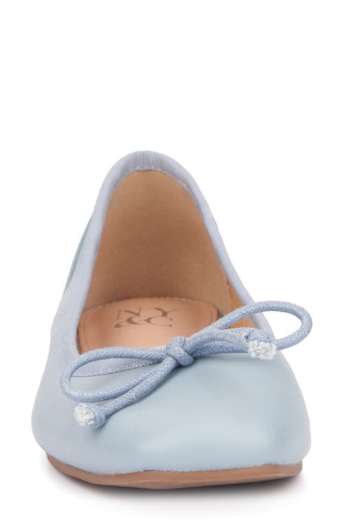 New York And Company Paulina Ballet Flat In Dusty Light Blue