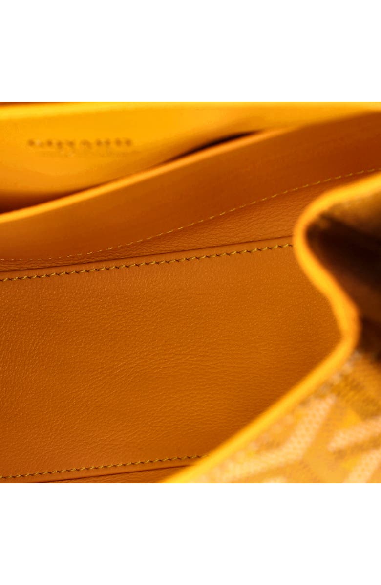 Pre-Owned Goyard Saigon Top Handle Bag Coated Canvas with Leather Mini, Alternate, color, Yellow