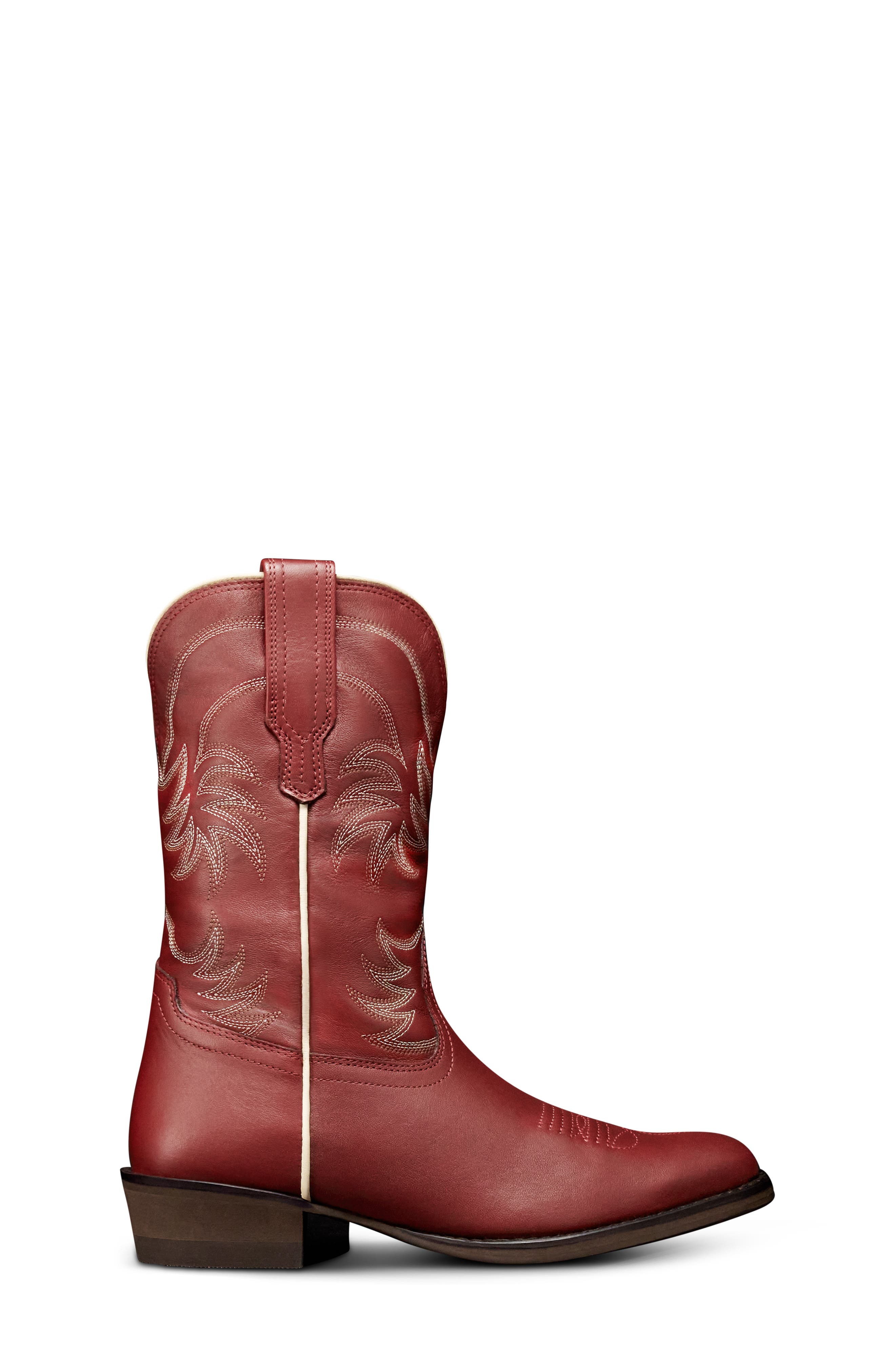 Tecovas Kids' The Annie Western Boot, Alternate, color, Scarlet