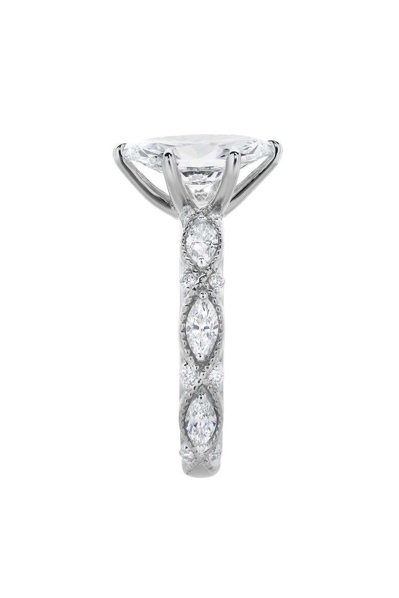 Althea 2.15CT Marquise Cut Lab Diamond Engagement Ring 14K Gold, Alternate, color, 14K White Gold