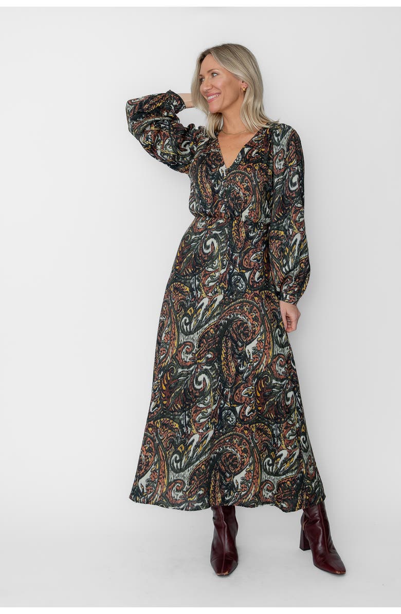 West Of Francoise Ankle Dress, Alternate, color, Green