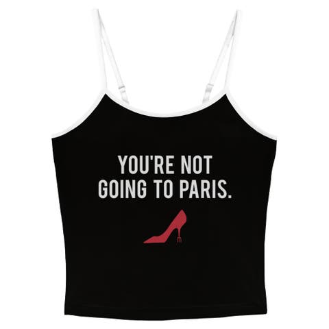 Junior's The Devil Wears Prada You Are Not Going to Paris Classic Quote  Tank Top