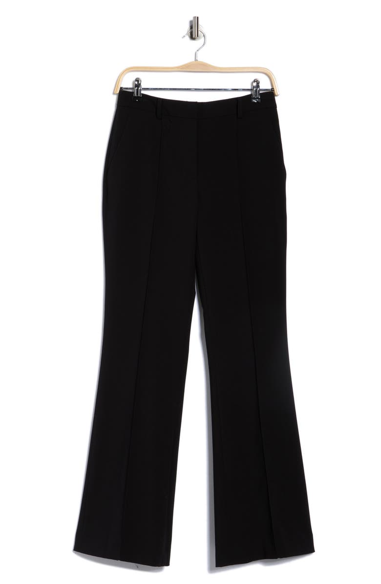 DKNY Pintuck Fit & Flare Trousers, Alternate, color, Black