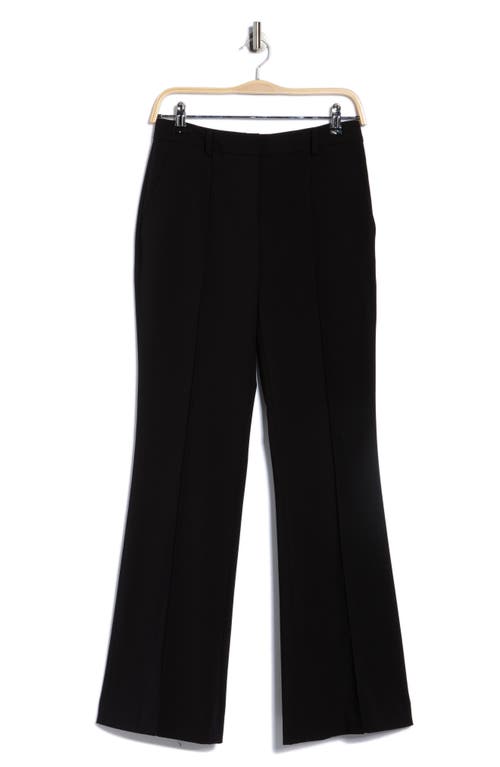 Dkny Pintuck Fit & Flare Trousers In Black