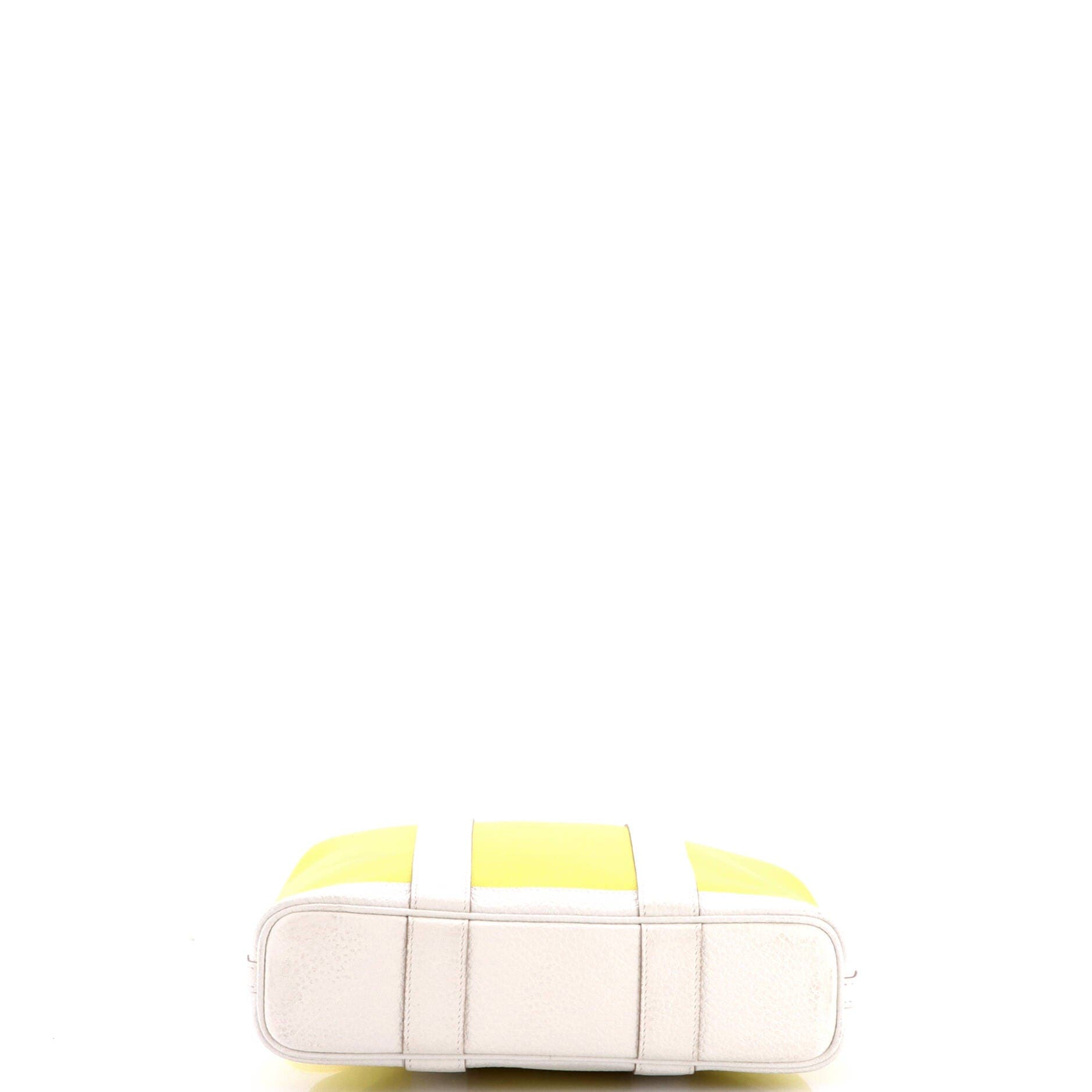 Garden File Tote Toile and Leather 28, Alternate, color, Yellow