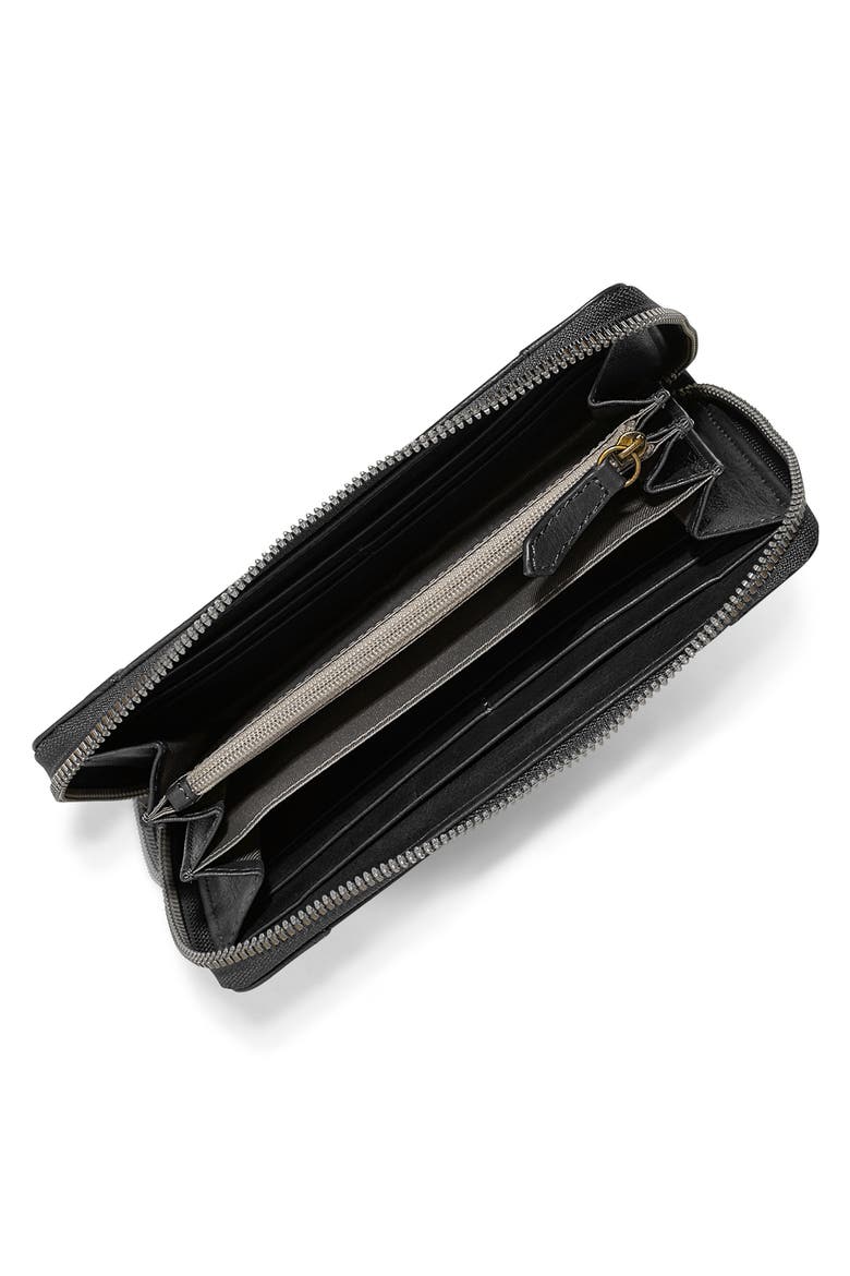 Austin Continental Leather Wallet, Alternate, color, BLACK SMOOTH