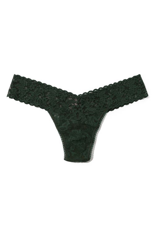 Hanky Panky Signature Lace Low Rise Thong In Green