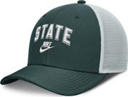 Nike Men's Nike Green/Gray Michigan State Spartans Legacy Arch Rise Performance Trucker Adjustable Hat