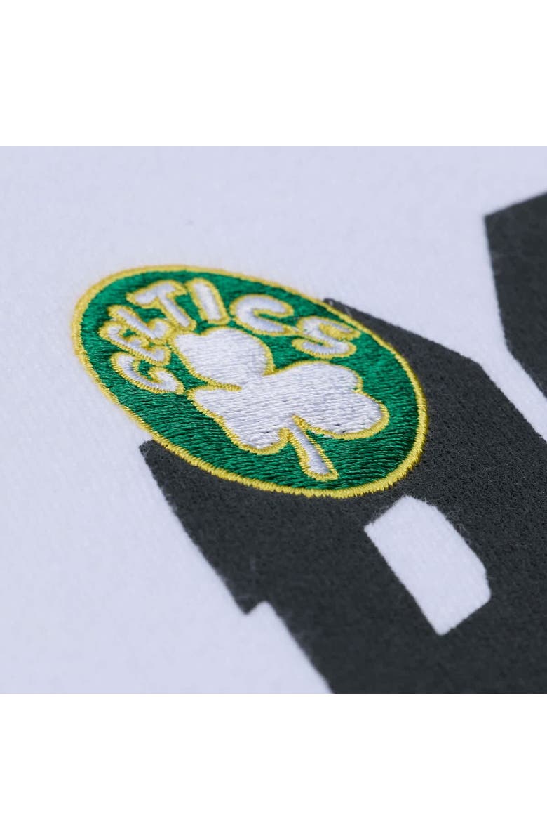 Mitchell & Ness Women's Mitchell & Ness  White Boston Celtics Lightweight Block Letter Sweatshirt, Alternate, color, White