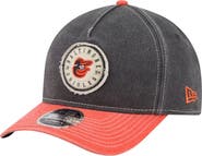 New Era Men's New Era Black/Orange Baltimore Orioles Felt M-Crown 9FORTY Adjustable Hat