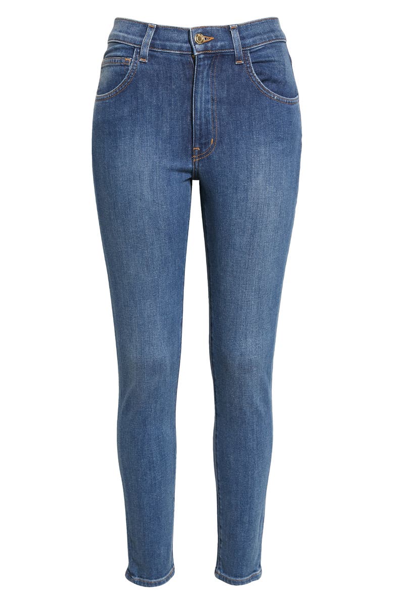 St. John Collection Newport Stretch Denim Skinny Jeans, Alternate, color,