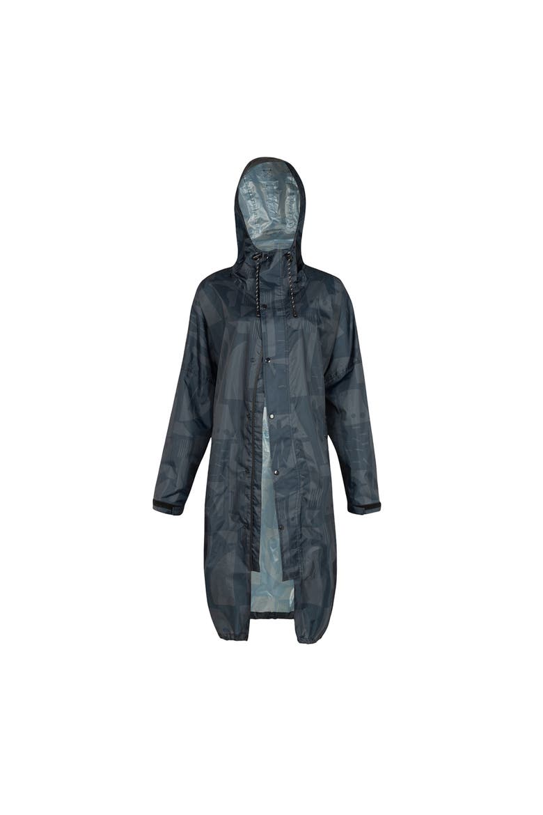 Rain Coat Back To Art, Alternate, color, Black